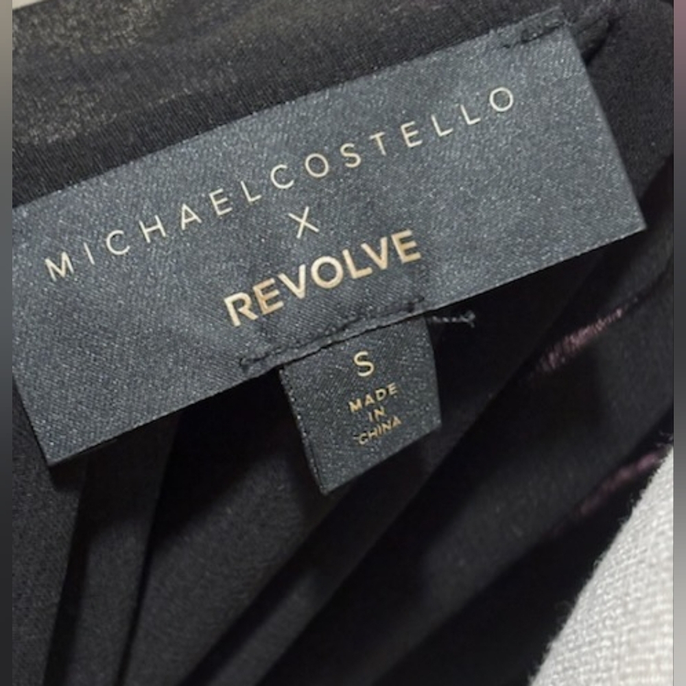 Michael Costello X Revolve Elegant Black Lace Maxi Dress - Picture 2 of 6